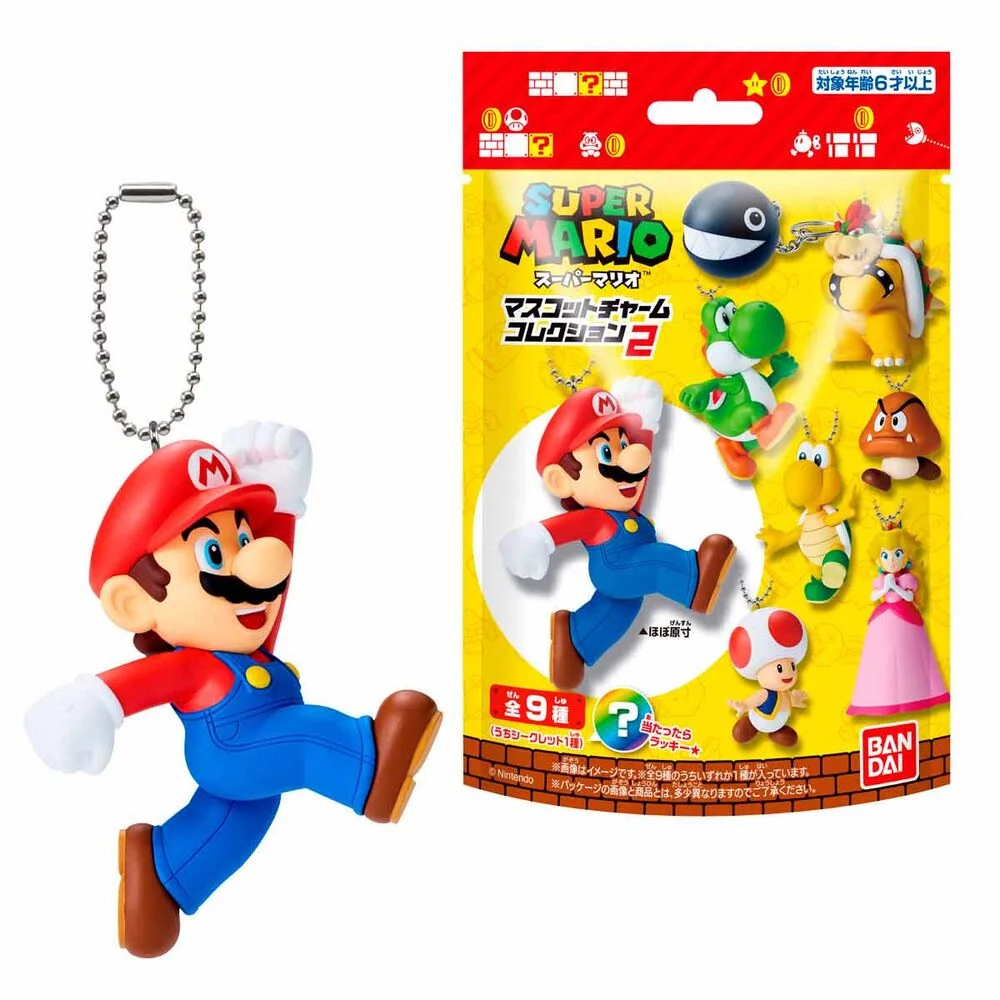 Super Mario Bros Surprise figure keychain 5.4cm - 1 Unidade